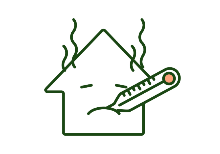 immagine che rappresenta una casa che fuma, con la ventilazione meccanica migliori l'ambiente