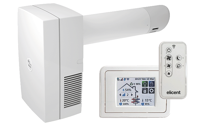 REC Smart Plus ventilazione meccanica controllata e display